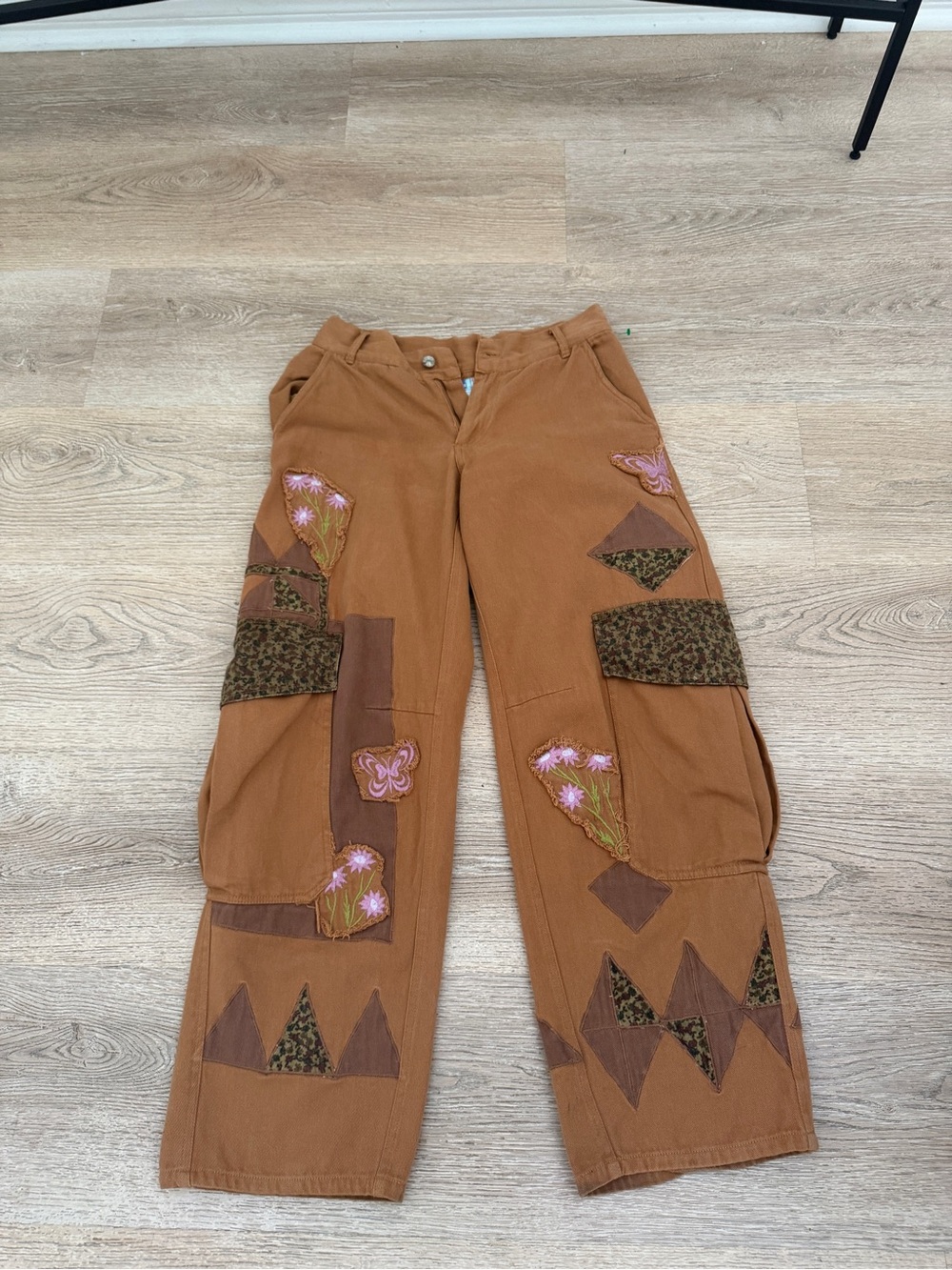 Urban Outfitters Patchwork Brown Cargo Pants